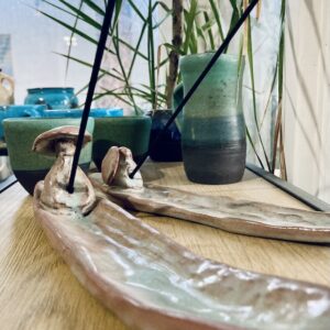 Kerámia csónak füstölőtartó