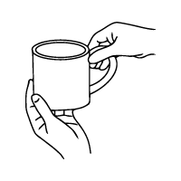 kávés csésze sablon laptechnikához