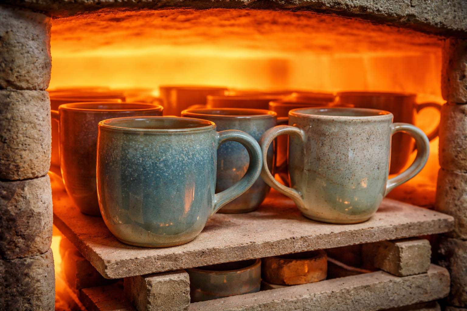 Mi történik a mázas égetés során a kemencében?