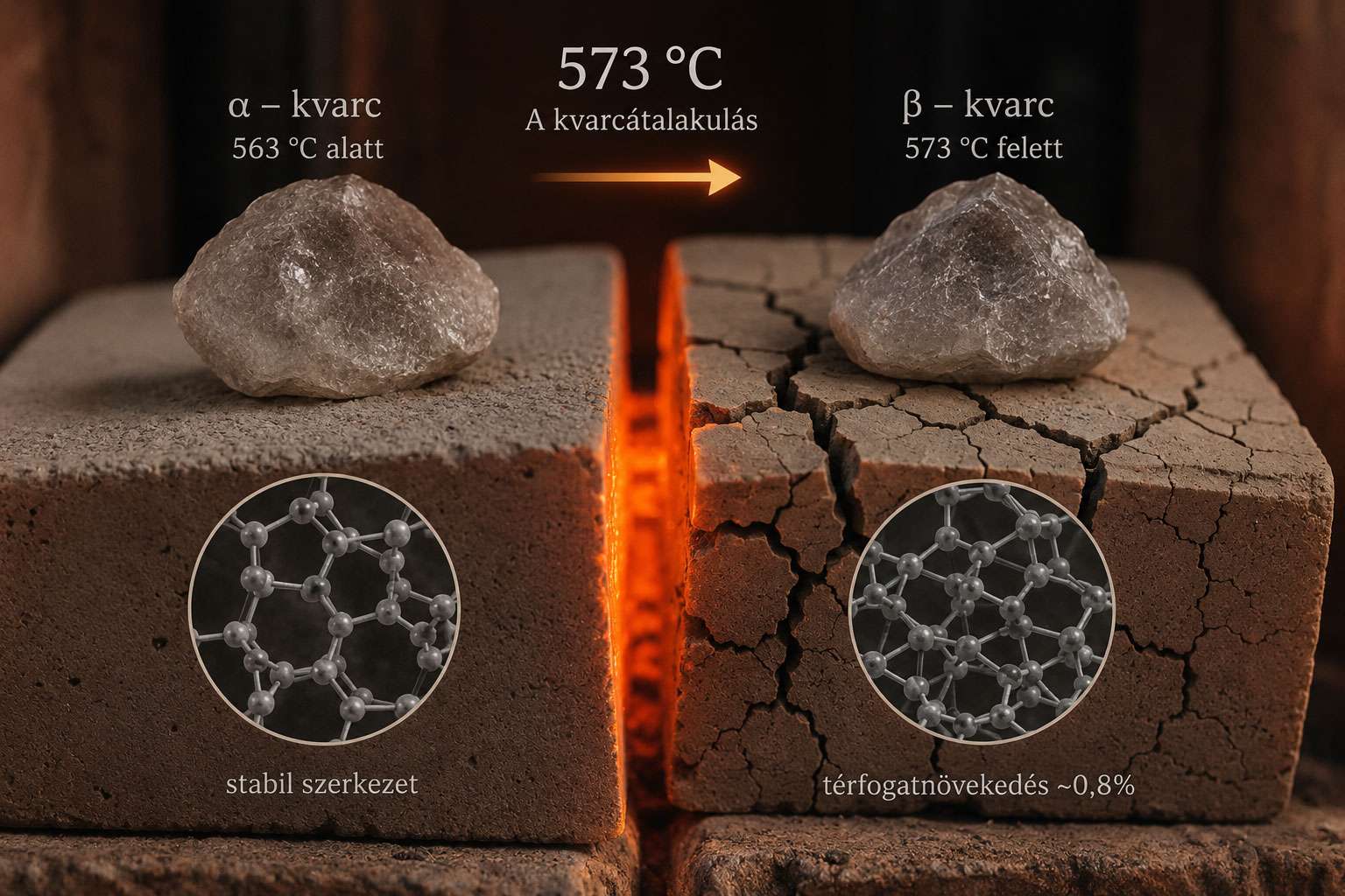 573 °C – A kvarcátalakulás